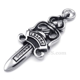 Titanium Zwaard Hanger Ketting (Gratis Ketting)