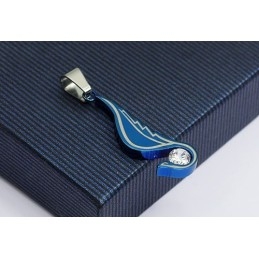 Mode Engelenvleugel Titanium Hanger Met Diamant - Gratis Ketting