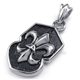 Titanium Kruishanger Met Bloem (Gratis Ketting)