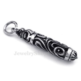 Titanium Cilinder- En Kolomhangerketting (Gratis Ketting)