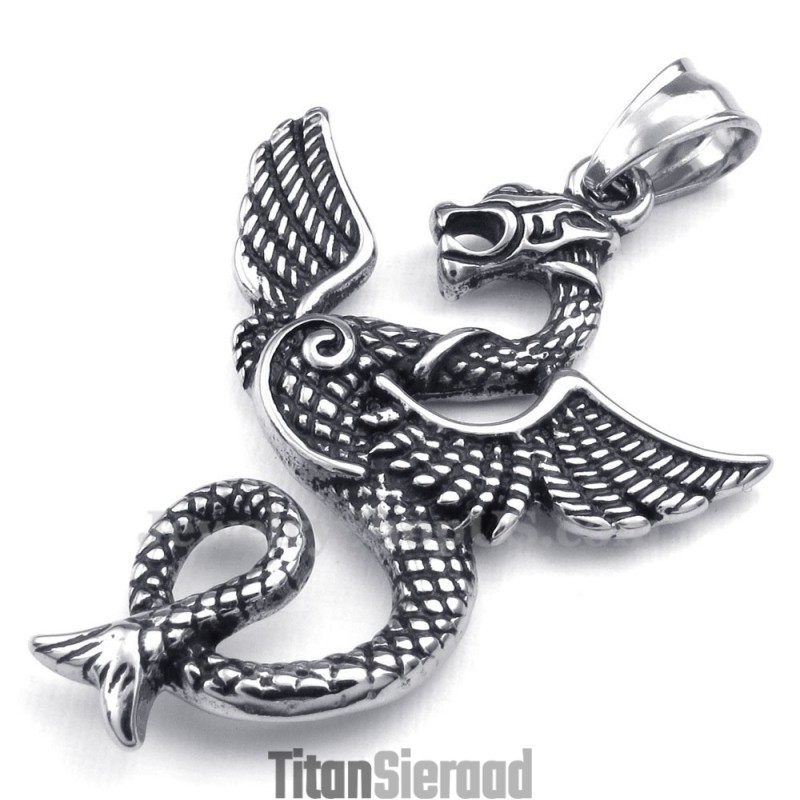 Titanium Pterosaur Hanger Ketting (Gratis Ketting) Titanium Pterosaur Hanger Ketting (Gratis Ketting)