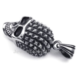 Titanium Schedel Hanger Ketting (Gratis Ketting)