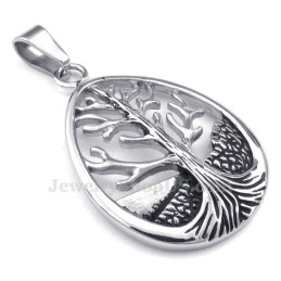 Titanium Levensboom Hanger Ketting (Gratis Ketting)