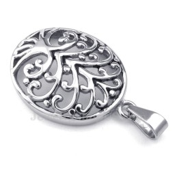 Titanium Levensboom Hanger Ketting (Gratis Ketting)