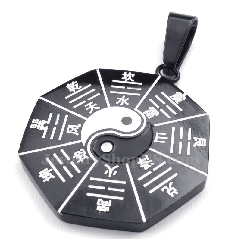 Zwarte Acht Diagrammen Titanium Hanger Ketting (Gratis Ketting) Zwarte Acht Diagrammen Titanium Hanger Ketting (Gratis Ketting)