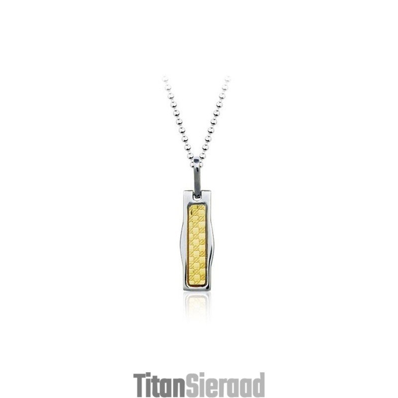 Nieuwe Stijl Gouden Titanium Hanger - Gratis Ketting Nieuwe Stijl Gouden Titanium Hanger - Gratis Ketting