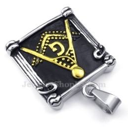 Titanium Vrijmetselaarshanger Ketting (Gratis Ketting)