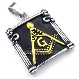 Titanium Vrijmetselaarshanger Ketting (Gratis Ketting)