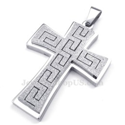 Titanium Kruishanger Ketting (Gratis Ketting)