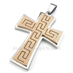 Titanium Kruishanger Ketting (Gratis Ketting)