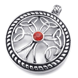 Titanium Keltische Knoop Hanger Ketting (Gratis Ketting)