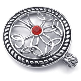 Titanium Keltische Knoop Hanger Ketting (Gratis Ketting)