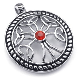 Titanium Keltische Knoop Hanger Ketting (Gratis Ketting)