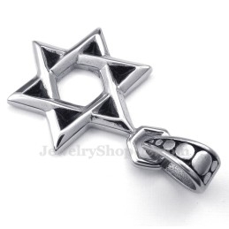 Titanium Geluksster Van David Hanger Ketting (Gratis Ketting)