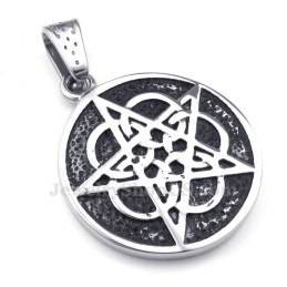 Titanium Vijfpuntige Ster Hanger Ketting (Gratis Ketting)