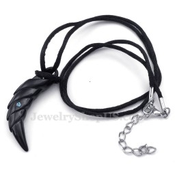 Zwarte Titanium Talon Hanger Ketting (Gratis Ketting)