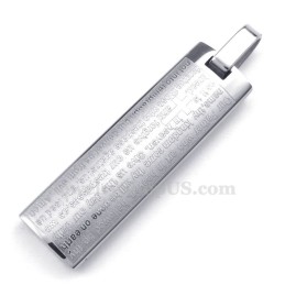 Titanium Hanger Met Engelse Bijbelkaarten (Gratis Ketting)
