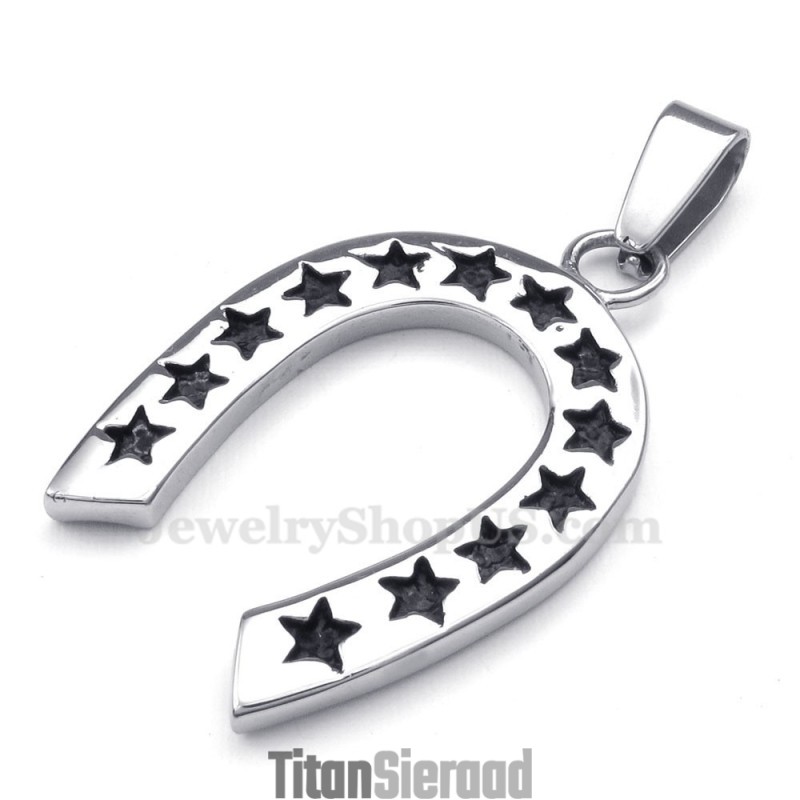 Titanium Hoefijzer Hanger Ketting (Gratis Ketting) Titanium Hoefijzer Hanger Ketting (Gratis Ketting)