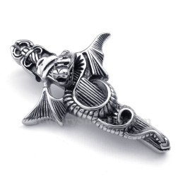Zwaard Titanium Pterosaur Hanger Ketting (Gratis Ketting)