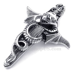 Zwaard Titanium Pterosaur Hanger Ketting (Gratis Ketting)