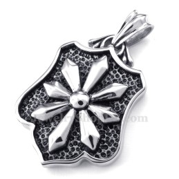 Titanium Bloemenkaart Hanger Ketting (Gratis Ketting)