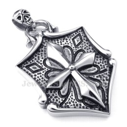 Cross Cards Titanium Hanger Ketting (Gratis Ketting)