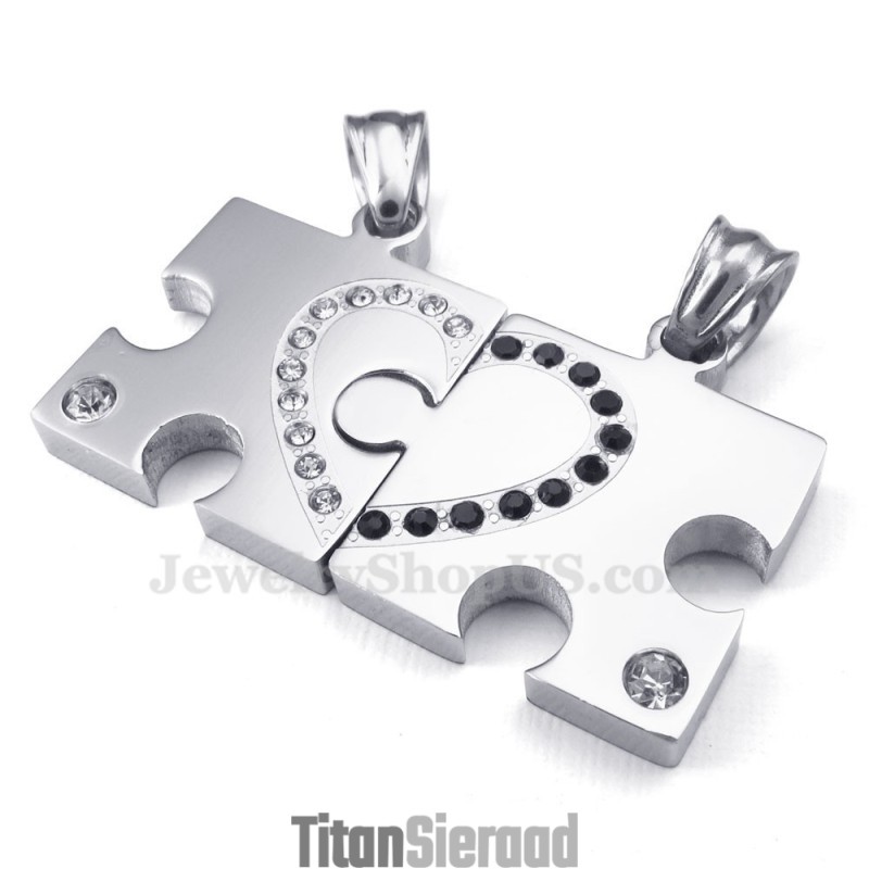 Titanium Sign Couples Hanger Ketting (Gratis Ketting) (Eén Paar) Titanium Sign Couples Hanger Ketting (Gratis Ketting) (Eén Paar)