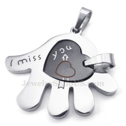 Titanium Koppels Handharten Hanger Ketting (Gratis Ketting) (Één Paar)