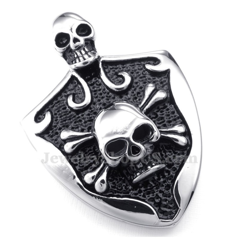 Schedel Titanium Hanger Ketting (Gratis Ketting)