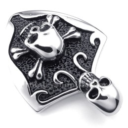 Schedel Titanium Hanger Ketting (Gratis Ketting)