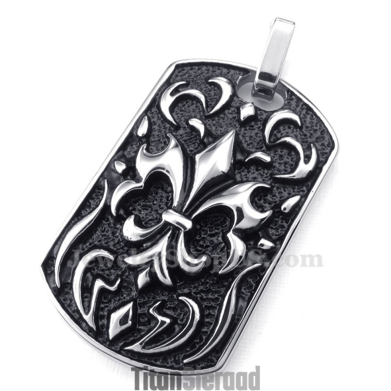 Titanium Kruiskaarten Hanger Ketting (Gratis Ketting)