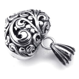 Titanium Holle Harten Hanger Ketting (Gratis Ketting)