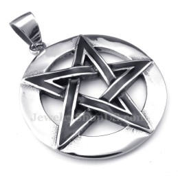 Vijfpuntige Ster Titanium Hanger Ketting (Gratis Ketting)