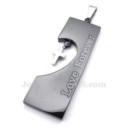 Dubbele Titanium Hartvormige Hangerketting (Gratis Ketting) (Één Paar)