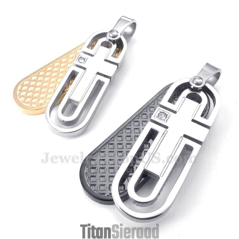 Titanium Koppelhanger Ketting (Gratis Ketting) (Één Paar) Titanium Koppelhanger Ketting (Gratis Ketting) (Één Paar)