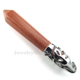 Titanium Goldstone Hanger Ketting (Gratis Ketting)