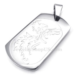 Titanium Phoenix Cards Hanger Ketting (Gratis Ketting)
