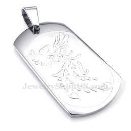Titanium Phoenix Cards Hanger Ketting (Gratis Ketting)