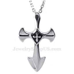 Titanium Kruishanger Ketting (Gratis Ketting)