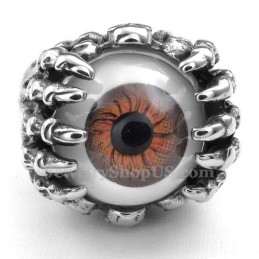 Titanium Bruine Oogring