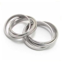 Drie Cirkels 8 Mm Titanium Ring