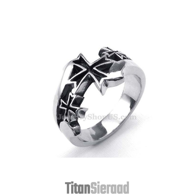 Titanium Kruisring Titanium Kruisring