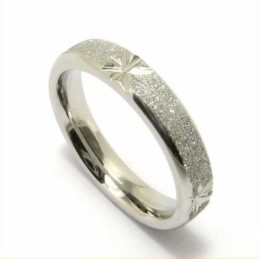 Geborstelde 4 Mm Titanium Bandring