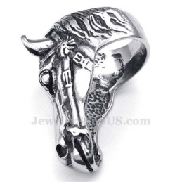 Titanium Paardenhoofd Ring