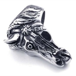 Titanium Paardenhoofd Ring