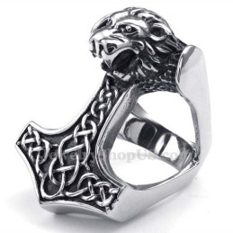Titanium Leeuw Vrijmetselaarsring