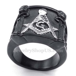 Titanium Vrijmetselaarsring