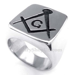 Titanium Vrijmetselaarsring