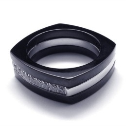 8 Mm Diamanten Unisex Titanium Bandring
