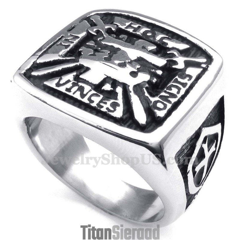 Titanium Vrijmetselaarsring Titanium Vrijmetselaarsring